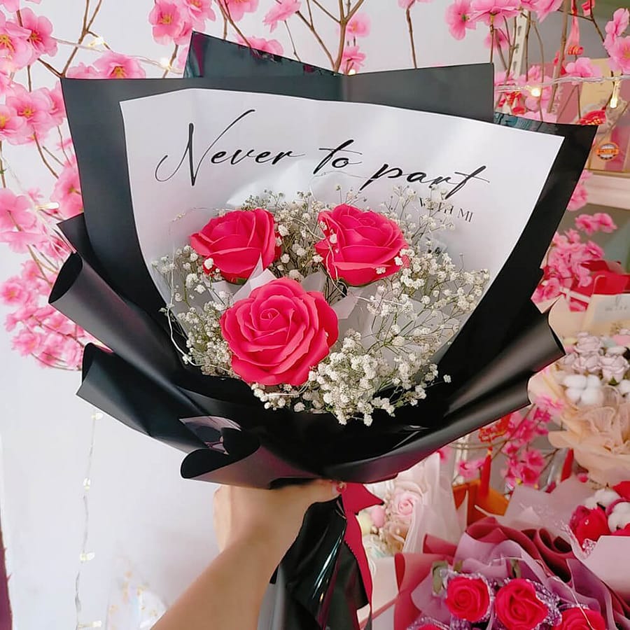 Beauty Garden Anniversary Soap Rose (3 Stalks Soap Rose)