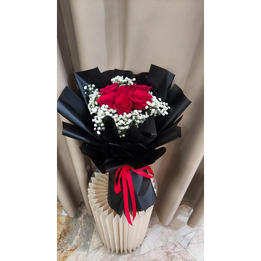 beautygarden-6pcs red rose